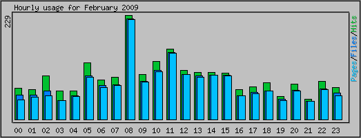 Hourly usage