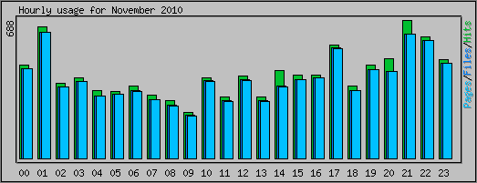 Hourly usage