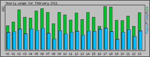 Hourly usage
